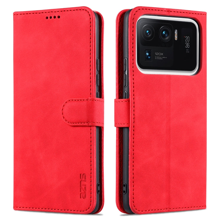 For Xiaomi Mi 11 Ultra AZNS Skin Feel Calf Texture Horizontal Flip Leather Case with Card Slots & Holder & Wallet