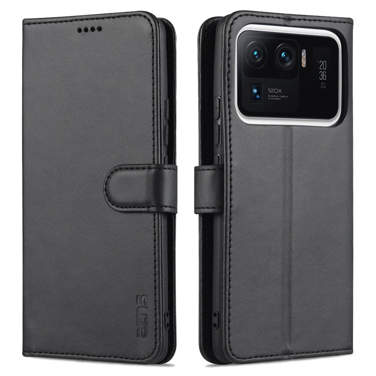 For Xiaomi Mi 11 Ultra AZNS Skin Feel Calf Texture Horizontal Flip Leather Case with Card Slots & Holder & Wallet