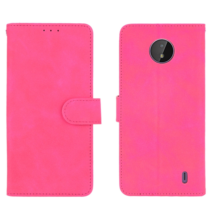 For Nokia C10 Solid Color Skin Feel Magnetic Buckle Horizontal Flip Calf Texture PU Leather Case with Holder & Card Slots & Wallet