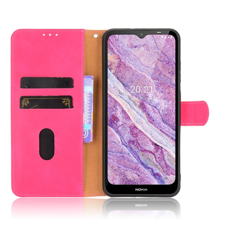 For Nokia C10 Solid Color Skin Feel Magnetic Buckle Horizontal Flip Calf Texture PU Leather Case with Holder & Card Slots & Wallet