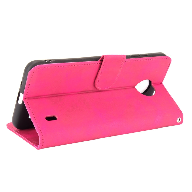For Nokia C10 Solid Color Skin Feel Magnetic Buckle Horizontal Flip Calf Texture PU Leather Case with Holder & Card Slots & Wallet