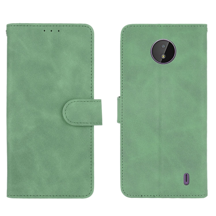 For Nokia C10 Solid Color Skin Feel Magnetic Buckle Horizontal Flip Calf Texture PU Leather Case with Holder & Card Slots & Wallet