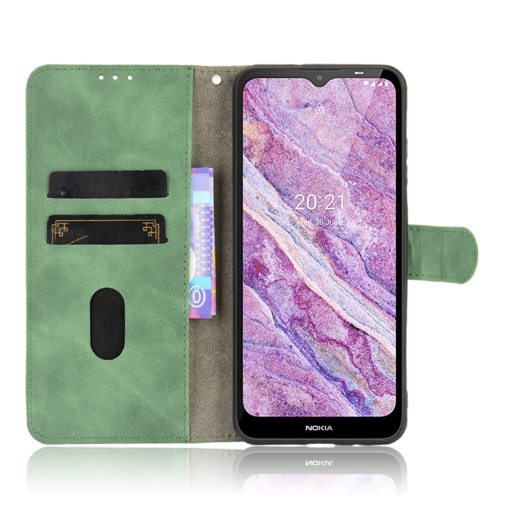 For Nokia C10 Solid Color Skin Feel Magnetic Buckle Horizontal Flip Calf Texture PU Leather Case with Holder & Card Slots & Wallet