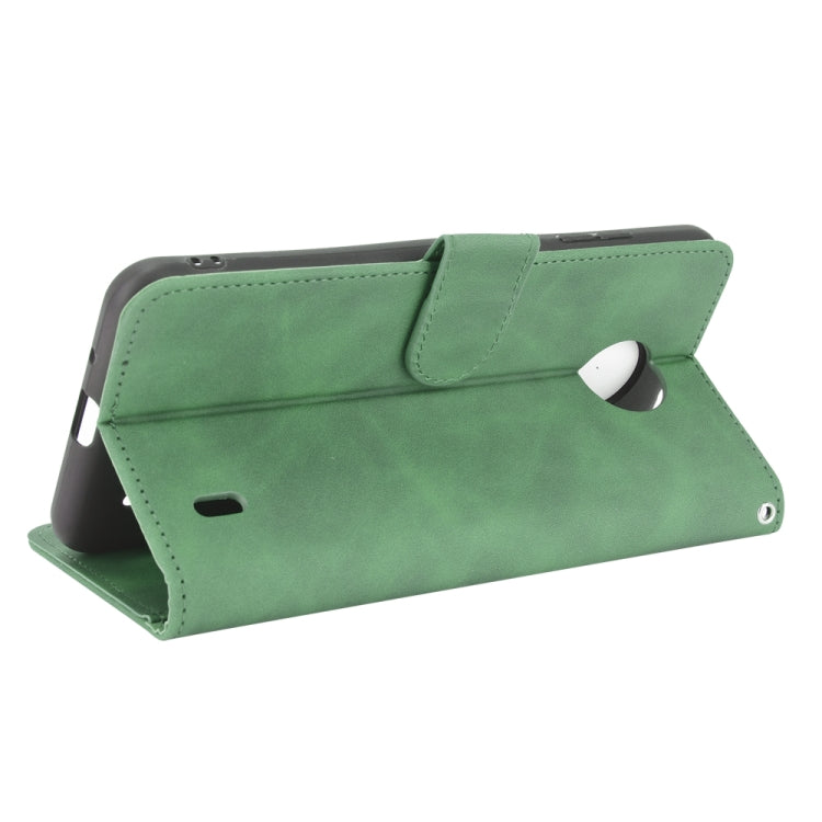 For Nokia C10 Solid Color Skin Feel Magnetic Buckle Horizontal Flip Calf Texture PU Leather Case with Holder & Card Slots & Wallet