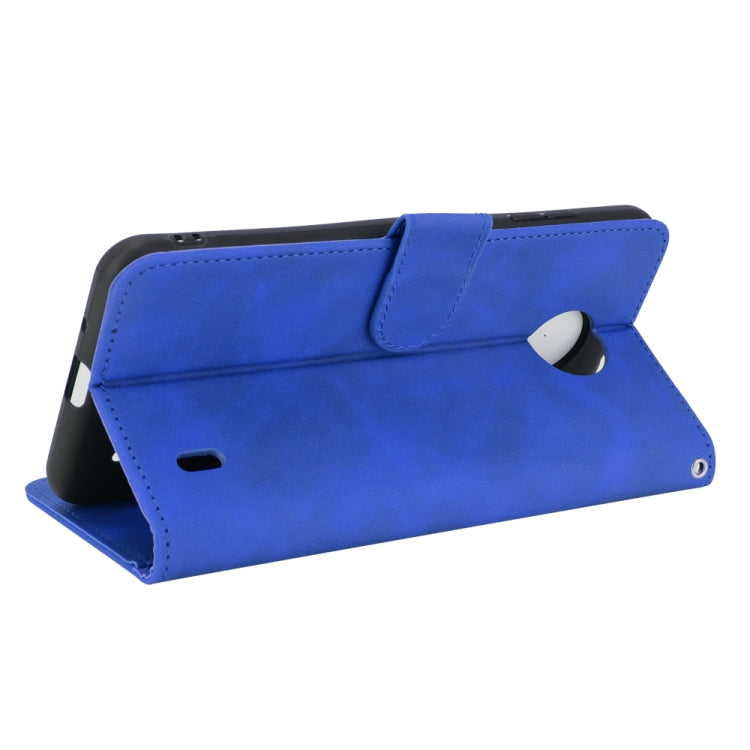 For Nokia C10 Solid Color Skin Feel Magnetic Buckle Horizontal Flip Calf Texture PU Leather Case with Holder & Card Slots & Wallet