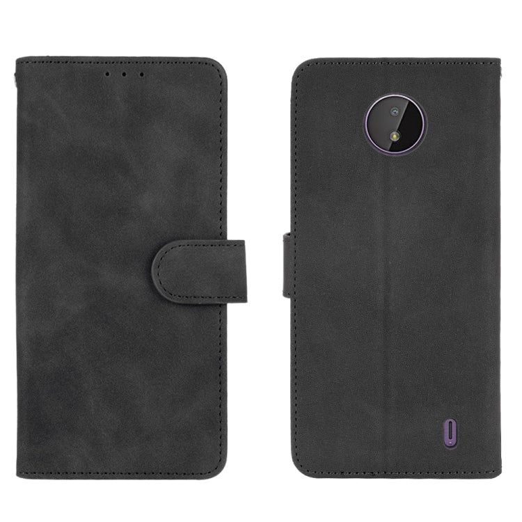 For Nokia C10 Solid Color Skin Feel Magnetic Buckle Horizontal Flip Calf Texture PU Leather Case with Holder & Card Slots & Wallet