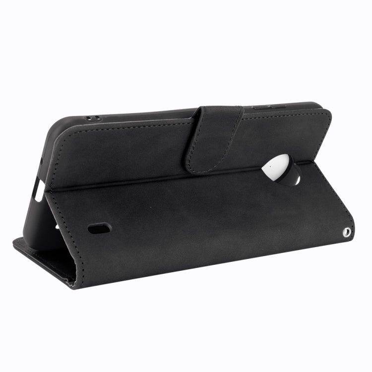 For Nokia C10 Solid Color Skin Feel Magnetic Buckle Horizontal Flip Calf Texture PU Leather Case with Holder & Card Slots & Wallet