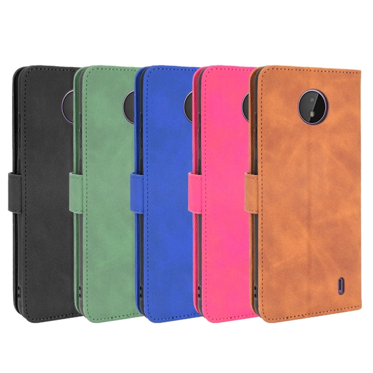 For Nokia C10 Solid Color Skin Feel Magnetic Buckle Horizontal Flip Calf Texture PU Leather Case with Holder & Card Slots & Wallet