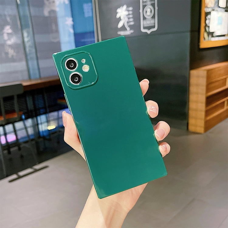 For iPhone 12 mini Solid Color Square Soft TPU Shockproof Case