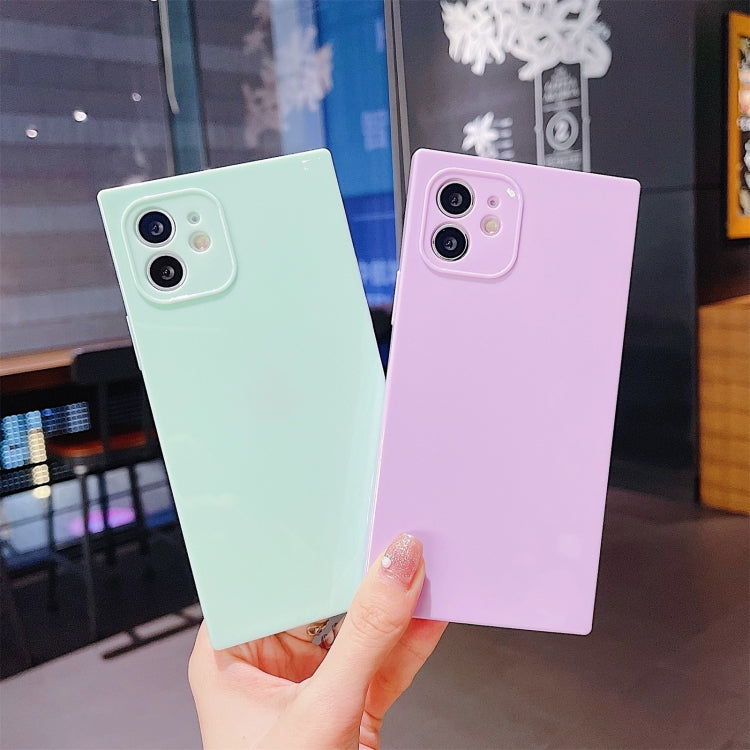 For iPhone 12 Pro Solid Color Square Soft TPU Shockproof Case