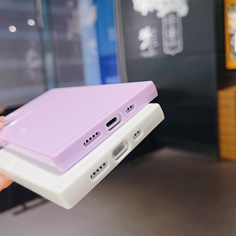 For iPhone 12 Pro Solid Color Square Soft TPU Shockproof Case