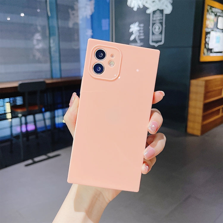 For iPhone 12 Pro Max Solid Color Square Soft TPU Shockproof Case