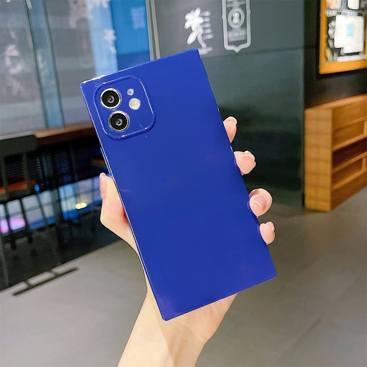 For iPhone 12 Pro Max Solid Color Square Soft TPU Shockproof Case