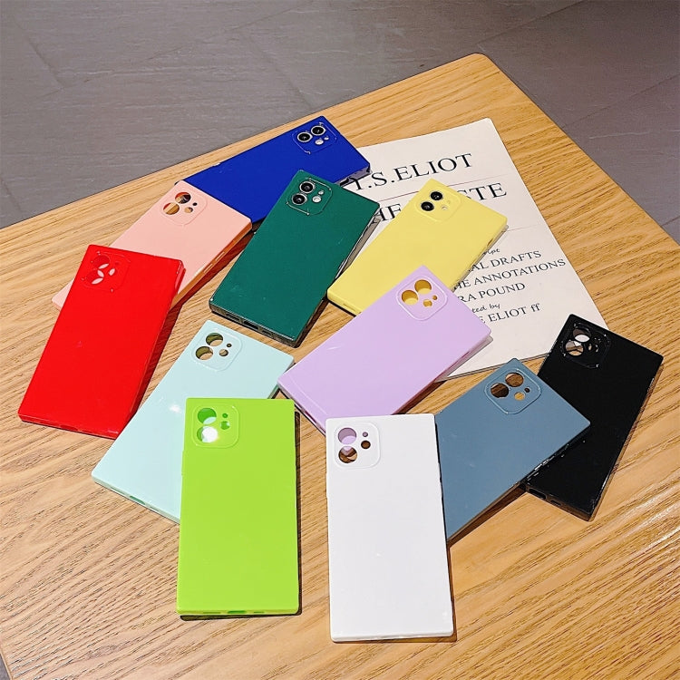 For iPhone 12 Pro Max Solid Color Square Soft TPU Shockproof Case