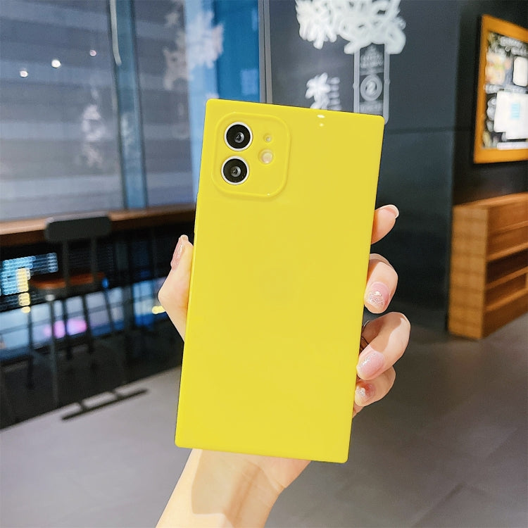 For iPhone 11 Solid Color Square Soft TPU Shockproof Case