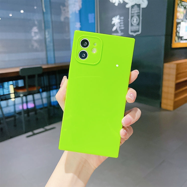 For iPhone 11 Solid Color Square Soft TPU Shockproof Case