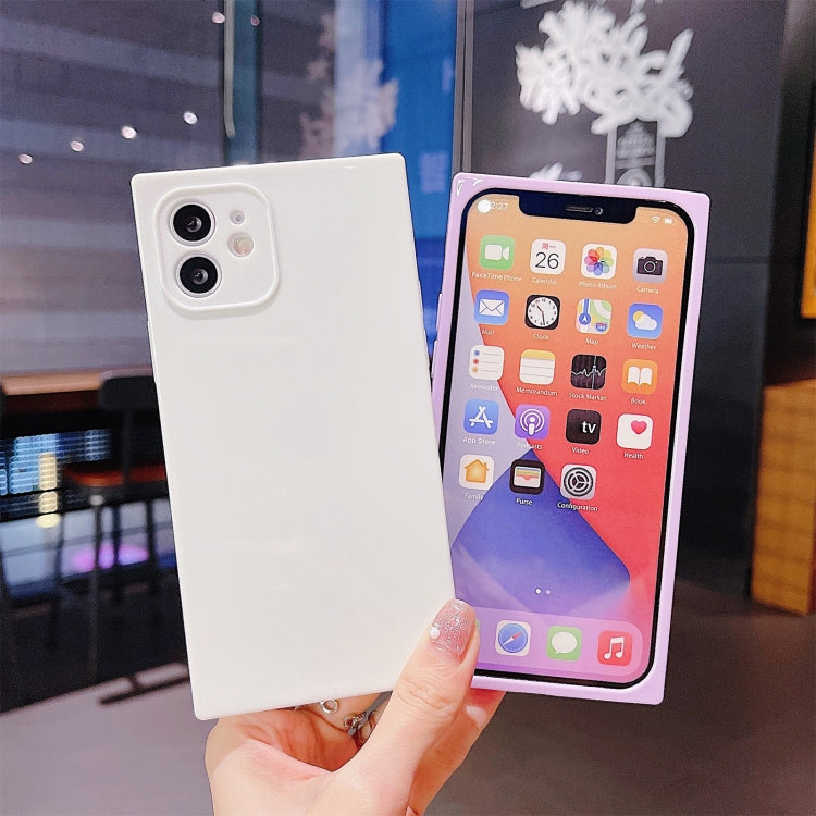 For iPhone 11 Solid Color Square Soft TPU Shockproof Case