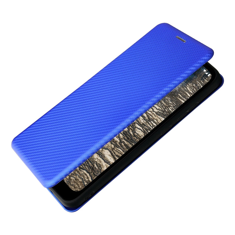 For Nokia C10 Carbon Fiber Texture Horizontal Flip TPU + PC + PU Leather Case with Card Slot