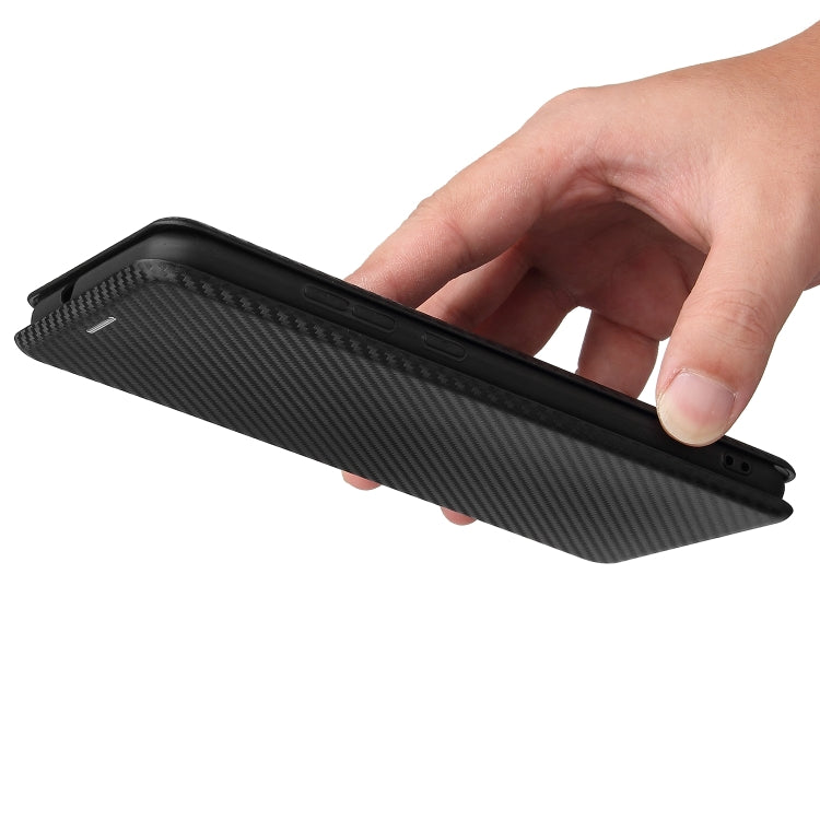 For Nokia C10 Carbon Fiber Texture Horizontal Flip TPU + PC + PU Leather Case with Card Slot
