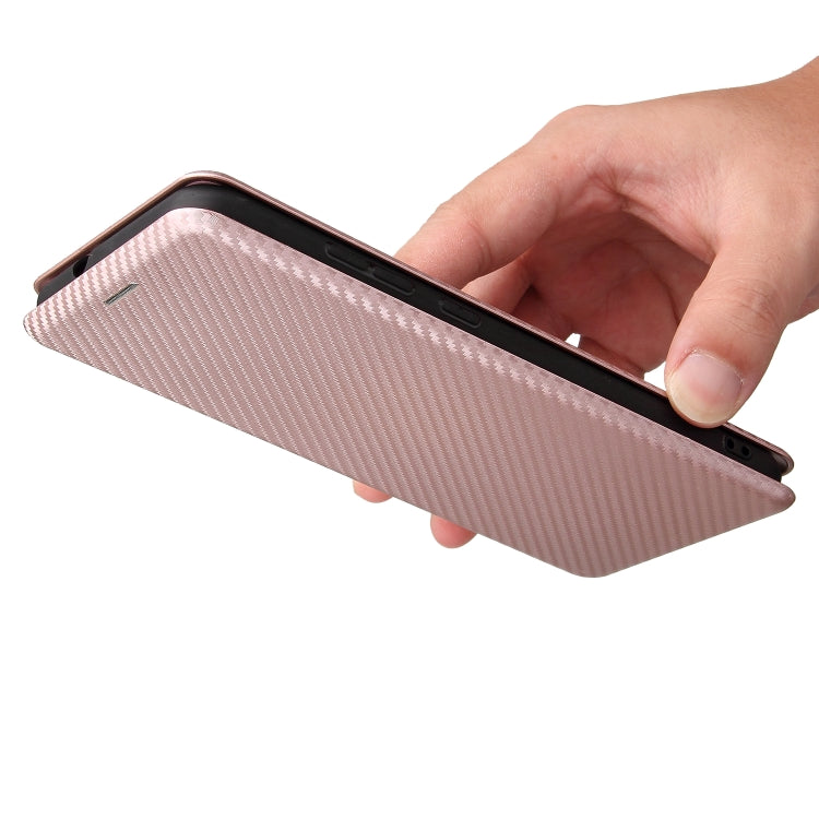 For Nokia C10 Carbon Fiber Texture Horizontal Flip TPU + PC + PU Leather Case with Card Slot