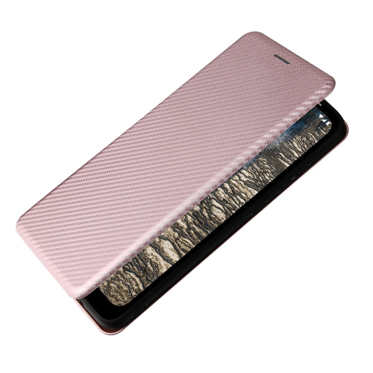 For Nokia C10 Carbon Fiber Texture Horizontal Flip TPU + PC + PU Leather Case with Card Slot