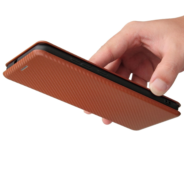 For Nokia C20 Carbon Fiber Texture Horizontal Flip TPU + PC + PU Leather Case with Card Slot