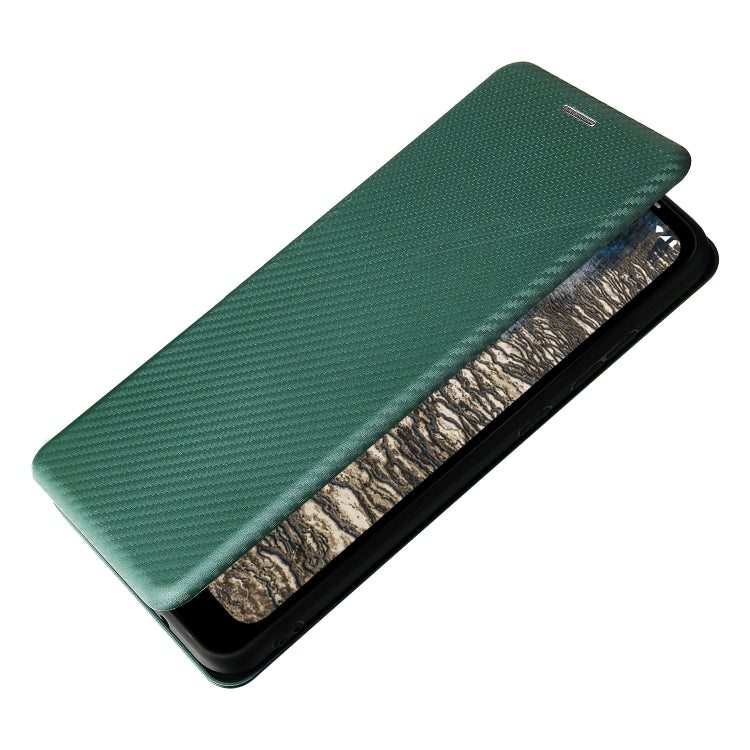 For Nokia C20 Carbon Fiber Texture Horizontal Flip TPU + PC + PU Leather Case with Card Slot