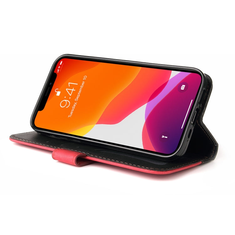 For iPhone 13 Pro Business Stitching-Color Horizontal Flip PU Leather Case with Holder & Card Slots & Photo Frame