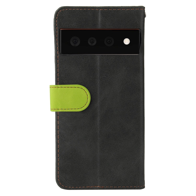 For Google Pixel 6 / Pixel 6 Pro Business Stitching-Color Horizontal Flip PU Leather Case with Holder & Card Slots & Photo Frame
