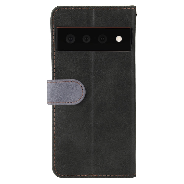 For Google Pixel 6 / Pixel 6 Pro Business Stitching-Color Horizontal Flip PU Leather Case with Holder & Card Slots & Photo Frame