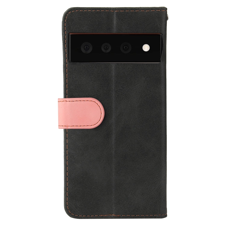 For Google Pixel 6 / Pixel 6 Pro Business Stitching-Color Horizontal Flip PU Leather Case with Holder & Card Slots & Photo Frame