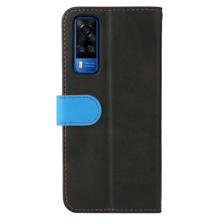 For vivo Y51 2020 / Y31 2021 Business Stitching-Color Horizontal Flip PU Leather Case with Holder & Card Slots & Photo Frame