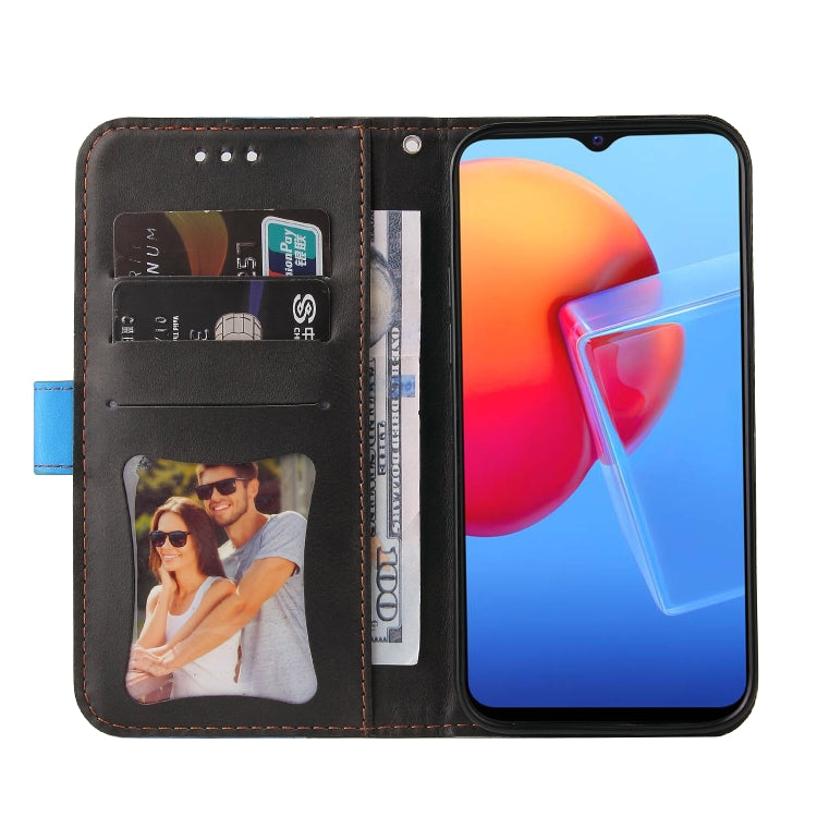 For vivo Y51 2020 / Y31 2021 Business Stitching-Color Horizontal Flip PU Leather Case with Holder & Card Slots & Photo Frame
