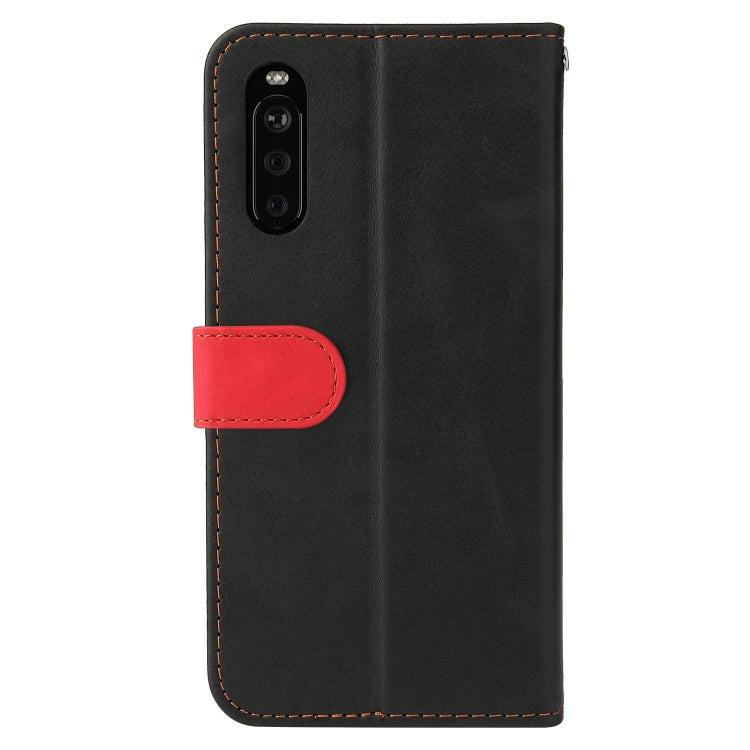 For Sony Xperia 10 III Business Stitching-Color Horizontal Flip PU Leather Case with Holder & Card Slots & Photo Frame