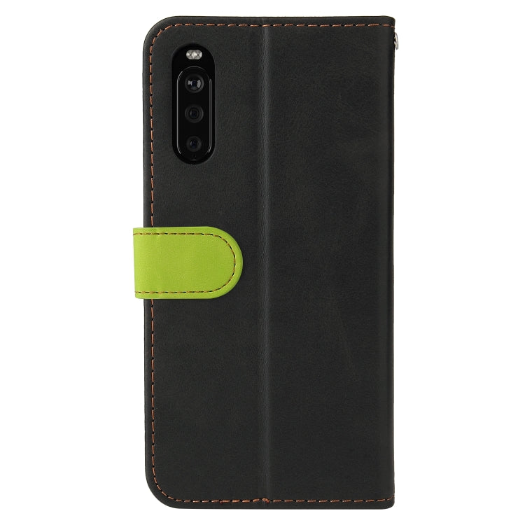For Sony Xperia 10 III Business Stitching-Color Horizontal Flip PU Leather Case with Holder & Card Slots & Photo Frame