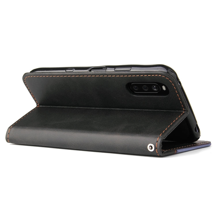 For Sony Xperia 10 III Business Stitching-Color Horizontal Flip PU Leather Case with Holder & Card Slots & Photo Frame