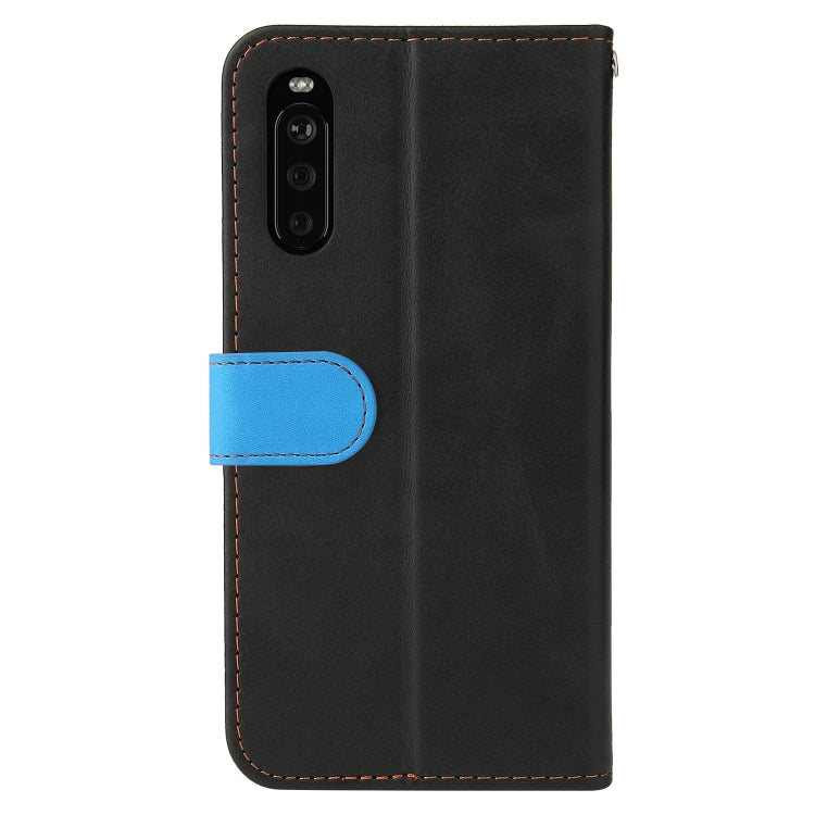 For Sony Xperia 10 III Business Stitching-Color Horizontal Flip PU Leather Case with Holder & Card Slots & Photo Frame