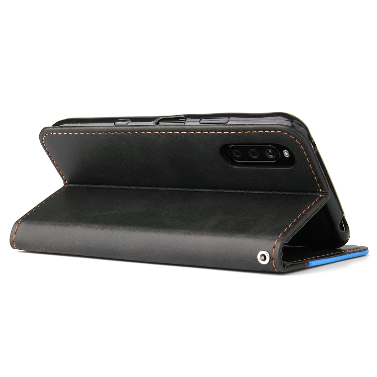 For Sony Xperia 10 III Business Stitching-Color Horizontal Flip PU Leather Case with Holder & Card Slots & Photo Frame