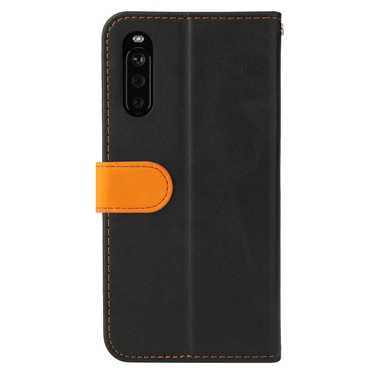 For Sony Xperia 10 III Business Stitching-Color Horizontal Flip PU Leather Case with Holder & Card Slots & Photo Frame