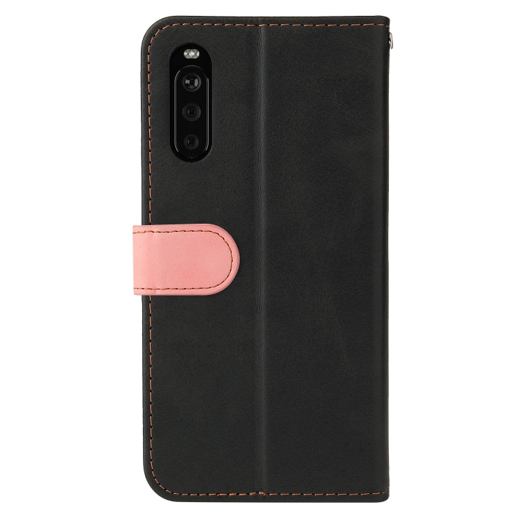 For Sony Xperia 10 III Business Stitching-Color Horizontal Flip PU Leather Case with Holder & Card Slots & Photo Frame