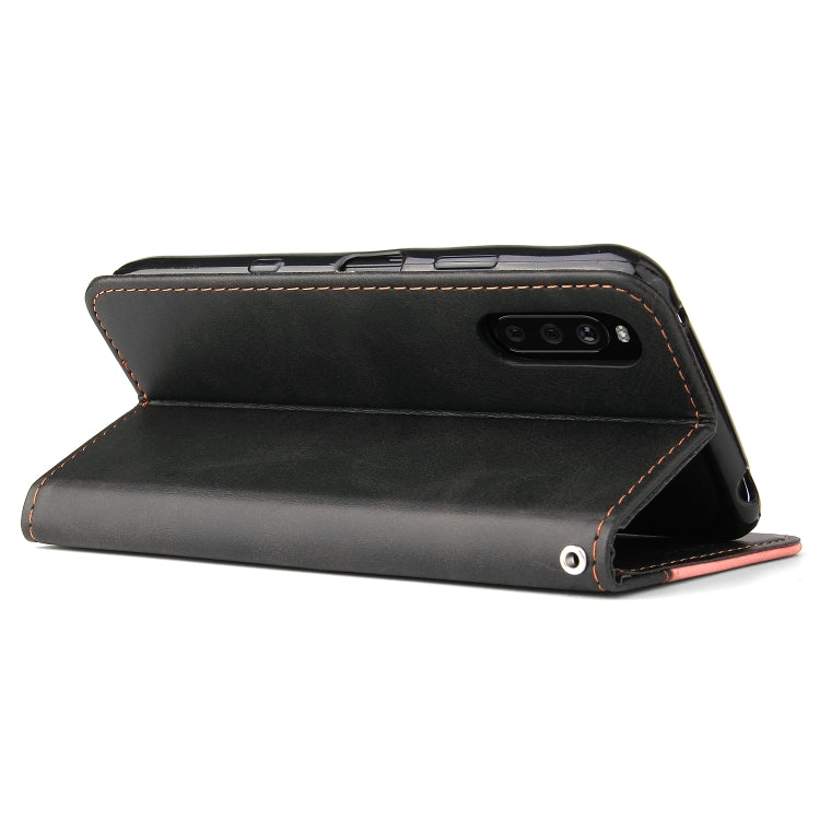 For Sony Xperia 10 III Business Stitching-Color Horizontal Flip PU Leather Case with Holder & Card Slots & Photo Frame