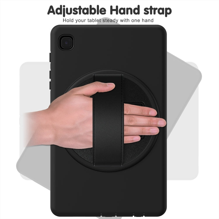 For Samsung Galaxy Tab A7 Lite 8.7 T220 360 Degree Rotation PC + TPU Protective Case with Holder & Hand-strap & Pen Slot