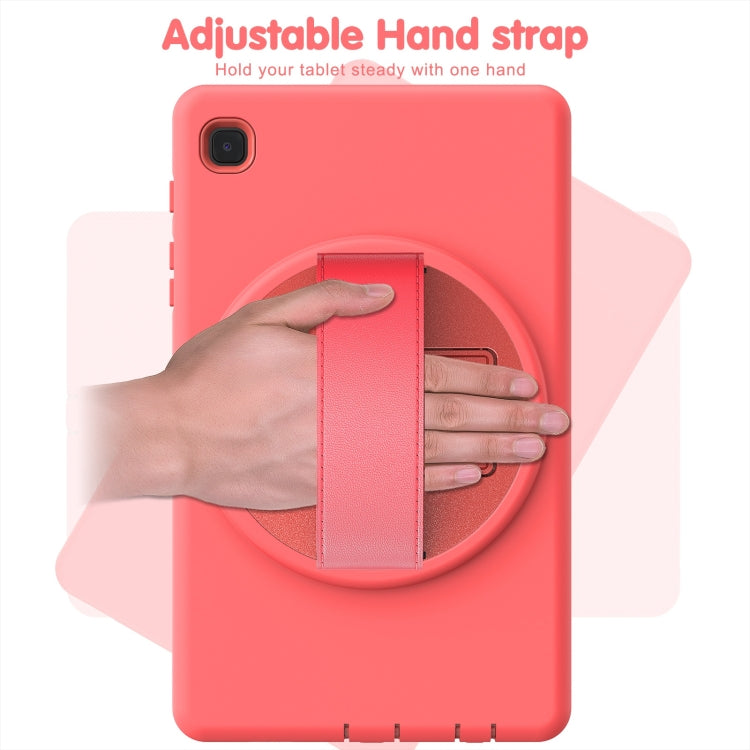 For Samsung Galaxy Tab A7 Lite 8.7 T220 360 Degree Rotation PC + TPU Protective Case with Holder & Hand-strap & Pen Slot