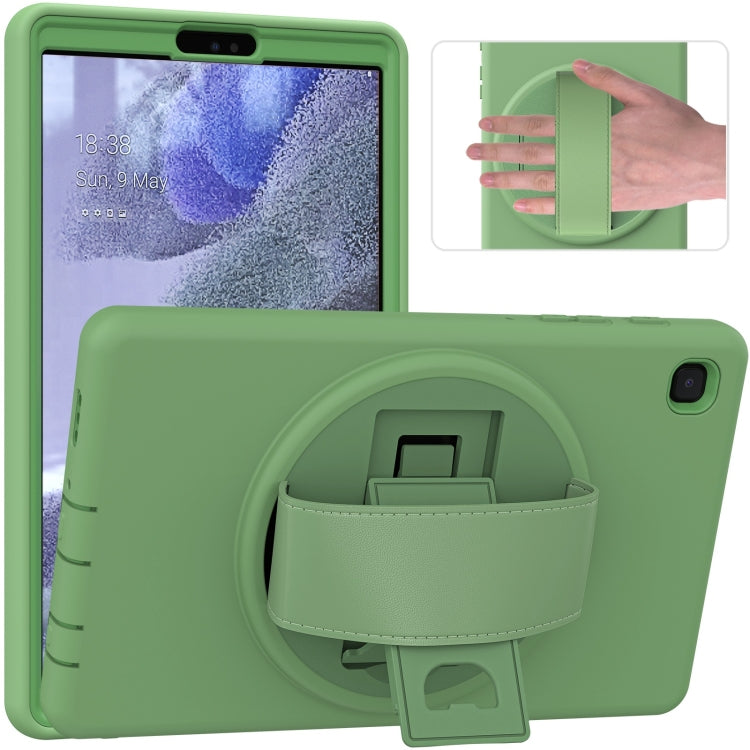 For Samsung Galaxy Tab A7 Lite 8.7 T220 360 Degree Rotation PC + TPU Protective Case with Holder & Hand-strap & Pen Slot