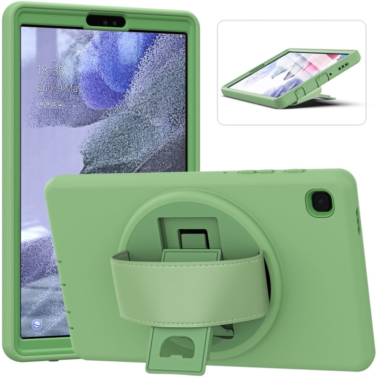 For Samsung Galaxy Tab A7 Lite 8.7 T220 360 Degree Rotation PC + TPU Protective Case with Holder & Hand-strap & Pen Slot