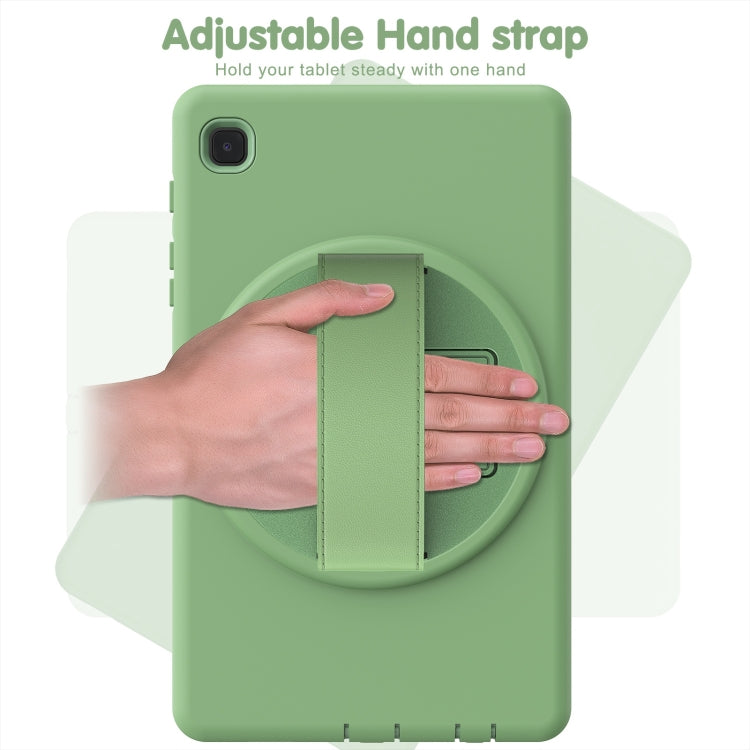 For Samsung Galaxy Tab A7 Lite 8.7 T220 360 Degree Rotation PC + TPU Protective Case with Holder & Hand-strap & Pen Slot