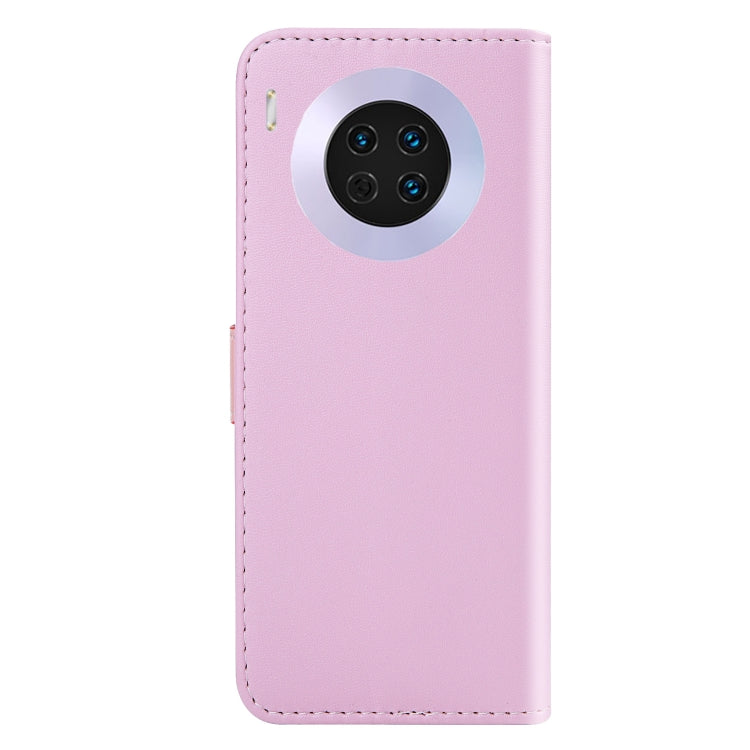 For Huawei Mate 30 Tricolor Stitching Horizontal Flip TPU + PU Leather Case with Holder & Card Slots & Wallet