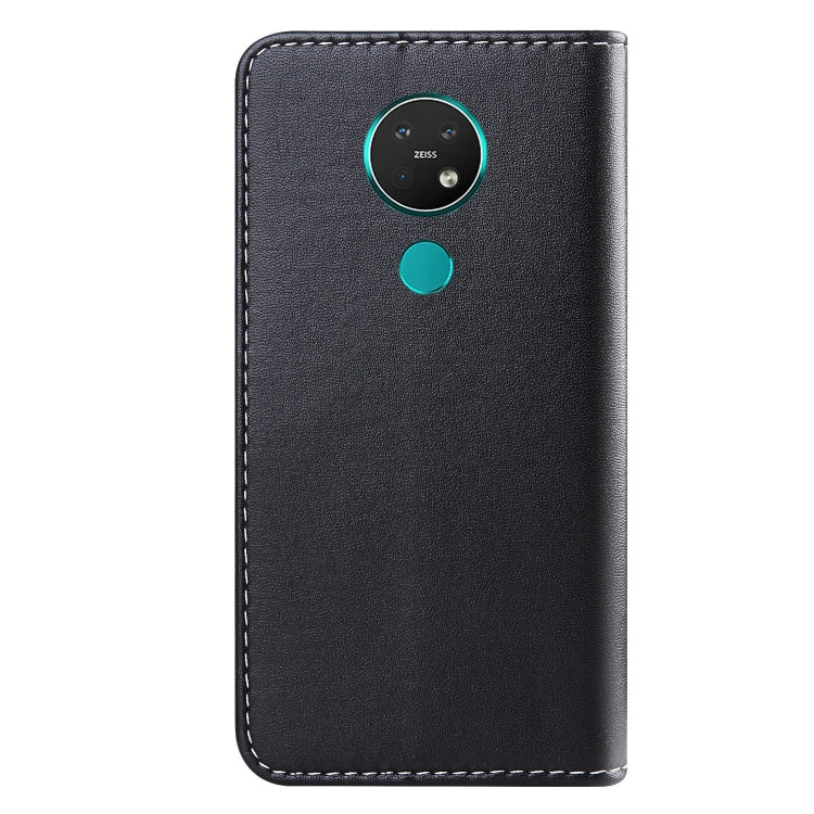 For Nokia 7.2 Tricolor Stitching Horizontal Flip TPU + PU Leather Case with Holder & Card Slots & Wallet