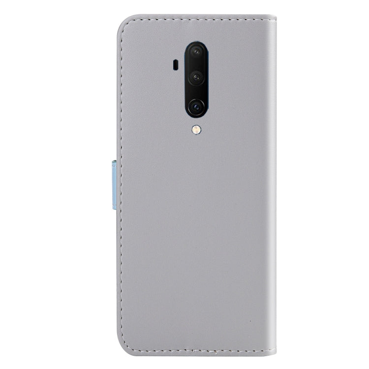 For OnePlus 7 Pro / 7T Pro Tricolor Stitching Horizontal Flip TPU + PU Leather Case with Holder & Card Slots & Wallet