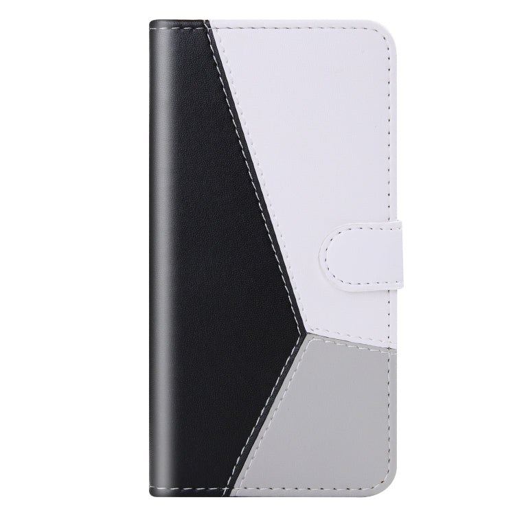 For Xiaomi Redmi 8A Tricolor Stitching Horizontal Flip TPU + PU Leather Case with Holder & Card Slots & Wallet